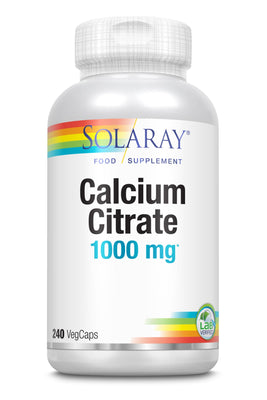 Solaray Calcium Citrate 1000mg 240 Vcaps