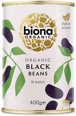 Biona Organic Black Beans 400g (Pack of 6)