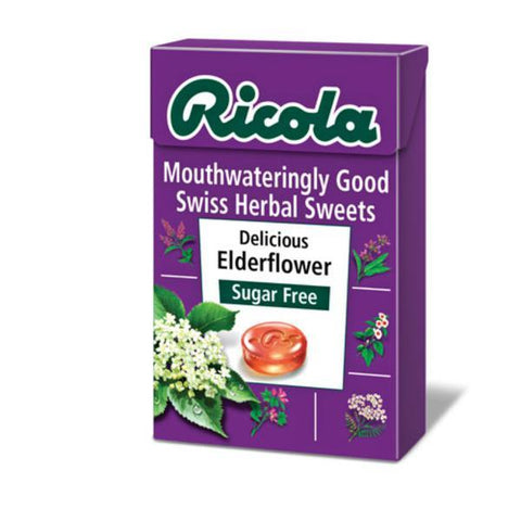 Ricola Swiss Elderflower Lozenges 45g (Pack of 20)