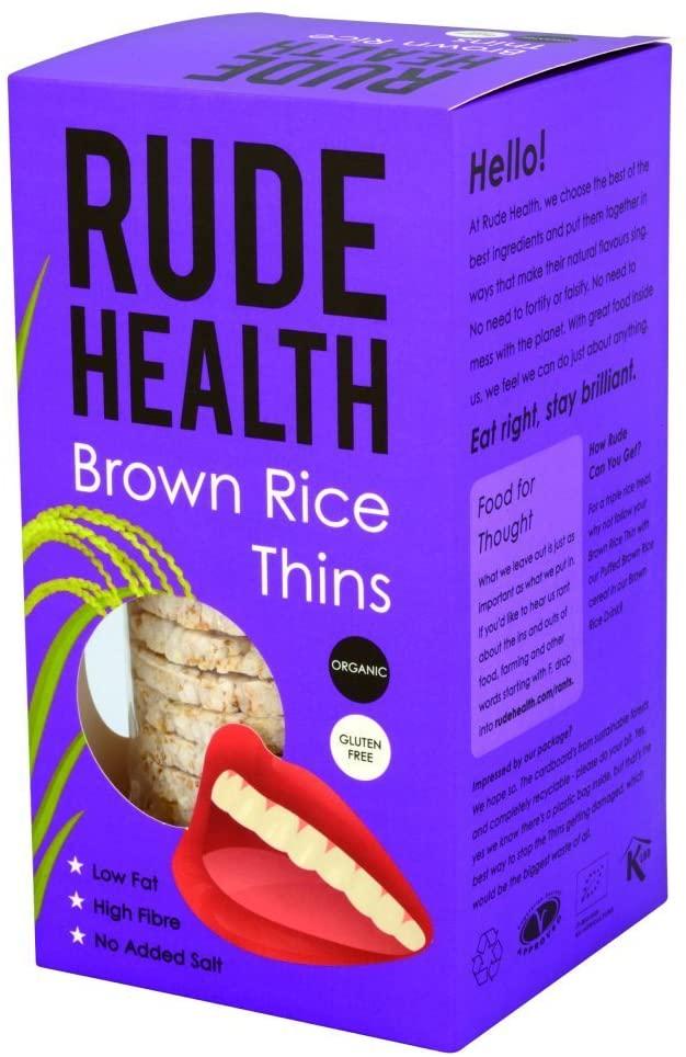 Rude Health Organic Brown Rice Thins 130g (Pack of 5)