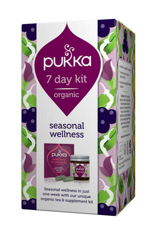 Pukka Organic 7 day kit - Seasonal Time 14 Capsules and 7 Tea Sachets