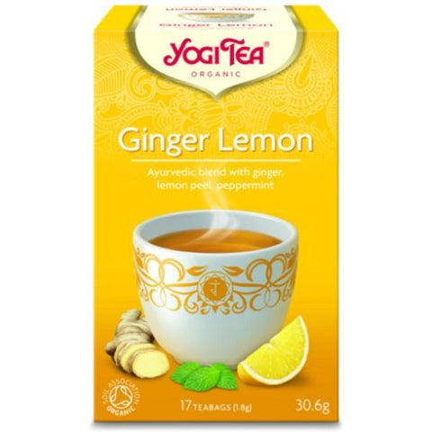 Yogi Tea - Ayurvedic Organic Ancient Herbal Formula Ginger Lemon Tea 17 Bags