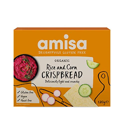 Amisa Organic Gluten Free Crispbread - Corn & Rice 150g
