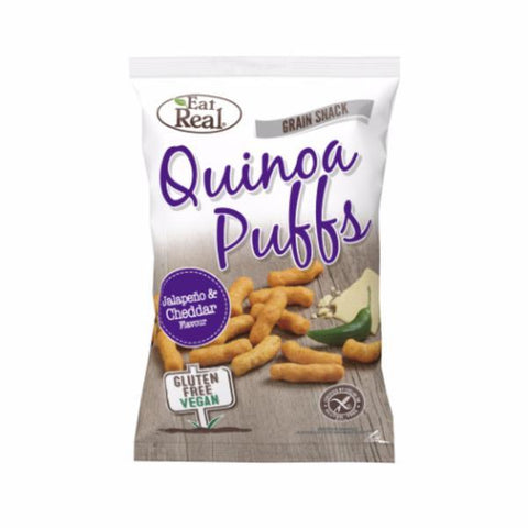 Eat Real Quinoa Puffs Jalapeno Flavour 113g (Pack of 12)