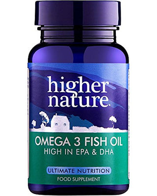 Higher Nature 1000mg Omega 3 Fish Oil - Pack of 90 Capsules