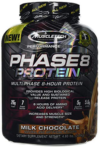 MuscleTech Phase8 Protein, Milk Chocolate - 2090g