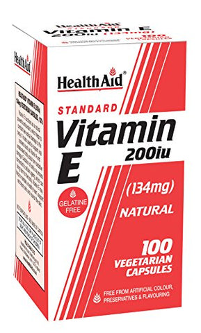 HealthAid Vitamin E 200iu Natural 100vegicaps