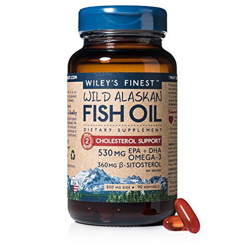 Wiley's Finest - Wild Alaskan Fish Oil Cholesterol Support 800 mg. - 90 Softgels
