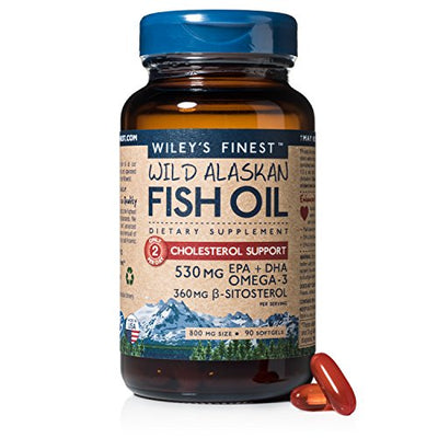 Wiley's Finest - Wild Alaskan Fish Oil Cholesterol Support 800 mg. - 90 Softgels