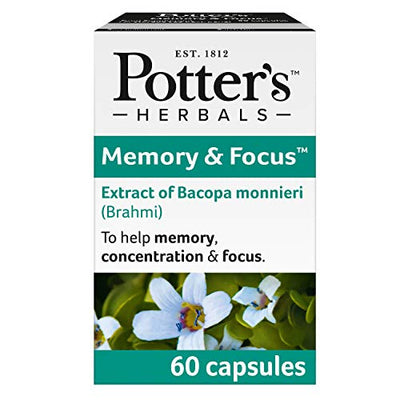 Potters Herbal Supplies Memory & Focus 60 Caps