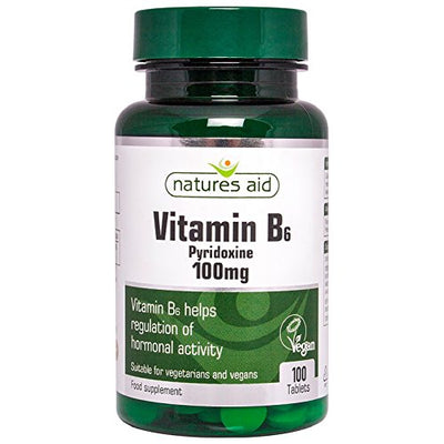 Natures Aid Vitamin B6 (High Potency) 100mg 100 Tabs
