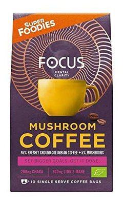 Superfoodies Mushroom Coffee Focus 10 Bags