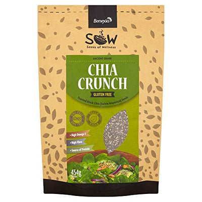 Seeds of Wellness Chia Crunch - Toasted Black Chia Seeds 454g