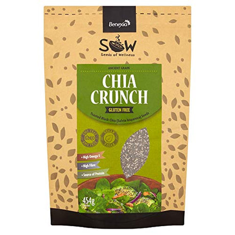 Seeds of Wellness Chia Crunch - Toasted Black Chia Seeds 454g
