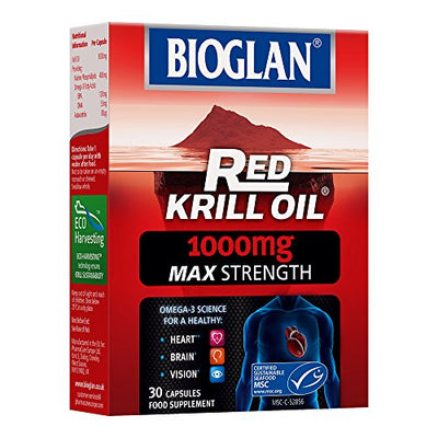Bioglan Red Krill Oil 1000mg Double Strength Capsules 30s