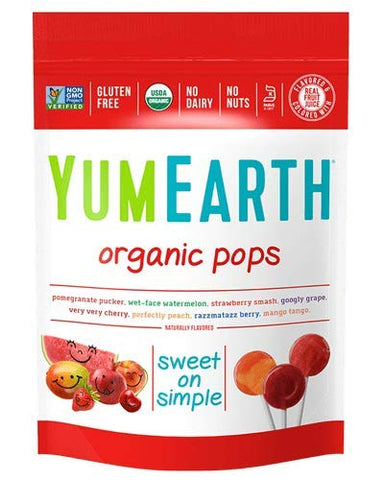 YumEarth Fruit Assorted Lollipops 14x6,2g