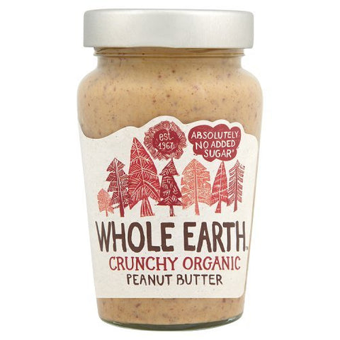 Whole Earth Peanut Butter - Organic Crunchy 340g