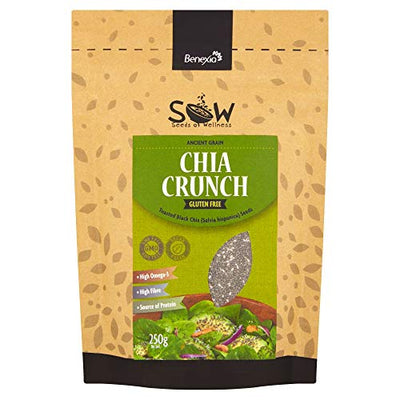 Seeds of Wellness Chia Crunch - Toasted Black Chia Seeds 250g