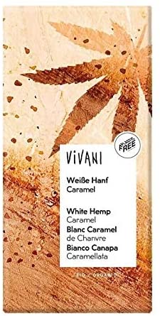 Vivani White Hemp Caramel Bar 80g