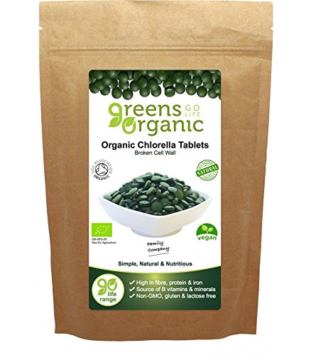 Greens Organic Chlorella 500mg 120 Tablets