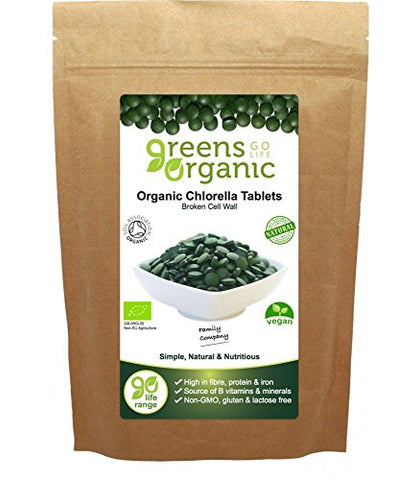 Greens Organic Chlorella 500mg 120 Tablets