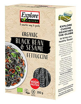 Explore Cuisine Organic Black Bean & Sesame Fettuccine 200g