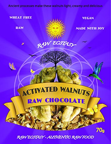 Raw Ecstasy Activated Walnuts with Raw Chocolate 70g