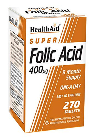 HealthAid Folic Acid 400ug 270 tablet