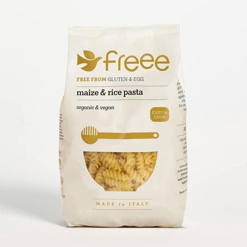 Doves Farm Freee Gluten Free Maize & Rice Fusilli Pasta 500g (Pack of 4)