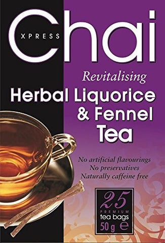 Chai Xpress Herbal Liquorice & Fennel Tea 50g 25 Tea Bags