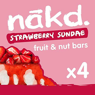 Nakd Strawberry Sundae Bar - Multipack (35gx4)