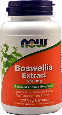 NOW Foods Boswellia Extract Plus Turmeric Root Extract, 250mg 120 vcaps