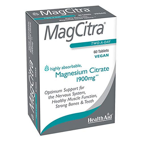 HealthAid Magcitra® Blister Pack (Elemental Magnesium) 60 Tablets