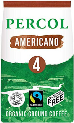 Percol Americano Organic Ground Coffee - Plastic Free 200g