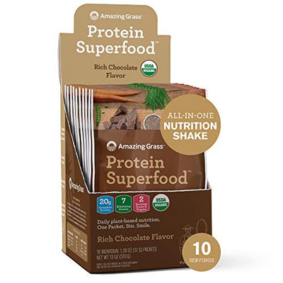 Amazing Grass Protein Superfood - Rich Chocolate Sachets (10x36g)