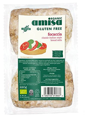 Amisa Classic Italian Style Gluten Free Bread Rolls 220g