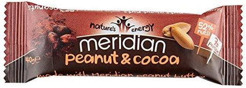 Meridian Foods - No Gm Soya Peanut & Coconut Bar 40g (Pack of 18)