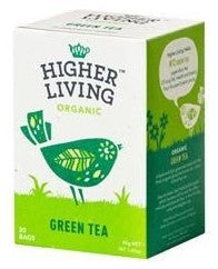 Higher Living Organic Green Tea 20 Bags (Pack of 4)