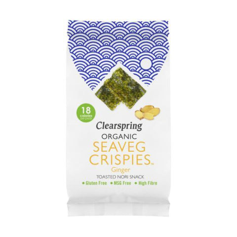 Clearspring Organic Seaveg Crispies Ginger 4g (Pack of 16)