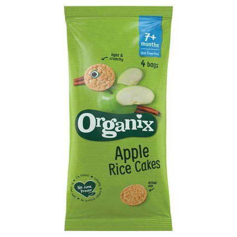 Organix Organic Ricecakes Apple Multipack 4x28g (Pack of 5)