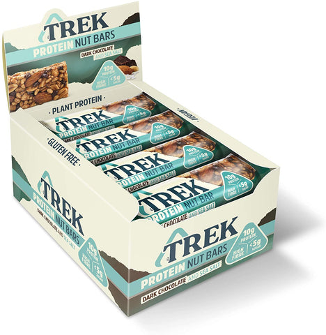 Trek Bars Dark Chocolate & Sea Salt 40g (Pack of 16)