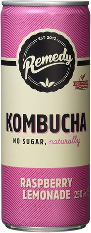 Remedy Kombucha Can Raspberry Lemonade 250ml