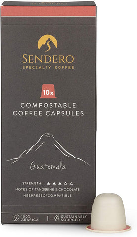 Sendero Specialty Coffee Compostable Coffee Capsules Guatemala 10caps