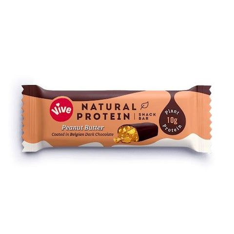Vive Natural Indulgent Protein Snack Bar Peanut Butter 49g (Pack of 12)