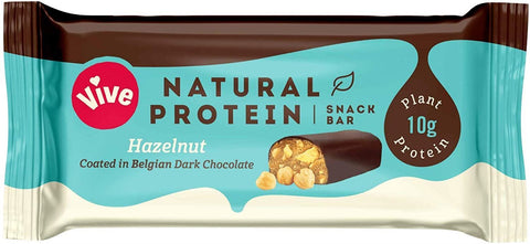Vive Natural Indulgent Protein Snack Bar Hazelnut 49g (Pack of 12)