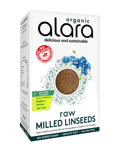 Alara Organic Milled Linseeds 500g (Pack of 6)