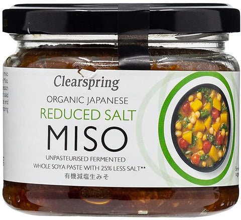 Clearspring Organic Japanese Reduced Salt Miso Jar (Unpastuerised) 270g