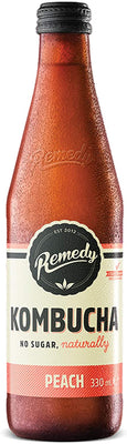 Remedy Kombucha Peach 330ml (Pack of 12)