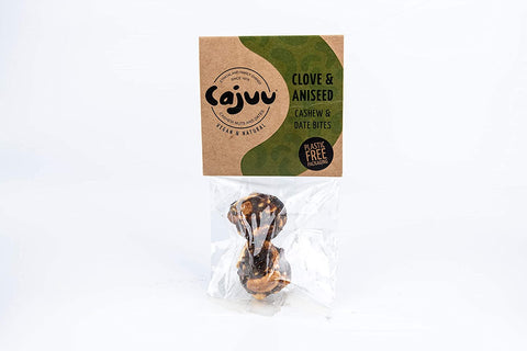 Cajuu Clove & Aniseed Cashew & Date Bites 30g (Pack of 6)