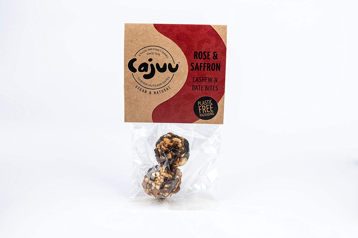 Cajuu Rose & Saffron Cashew & Date Bites 30g (Pack of 6)